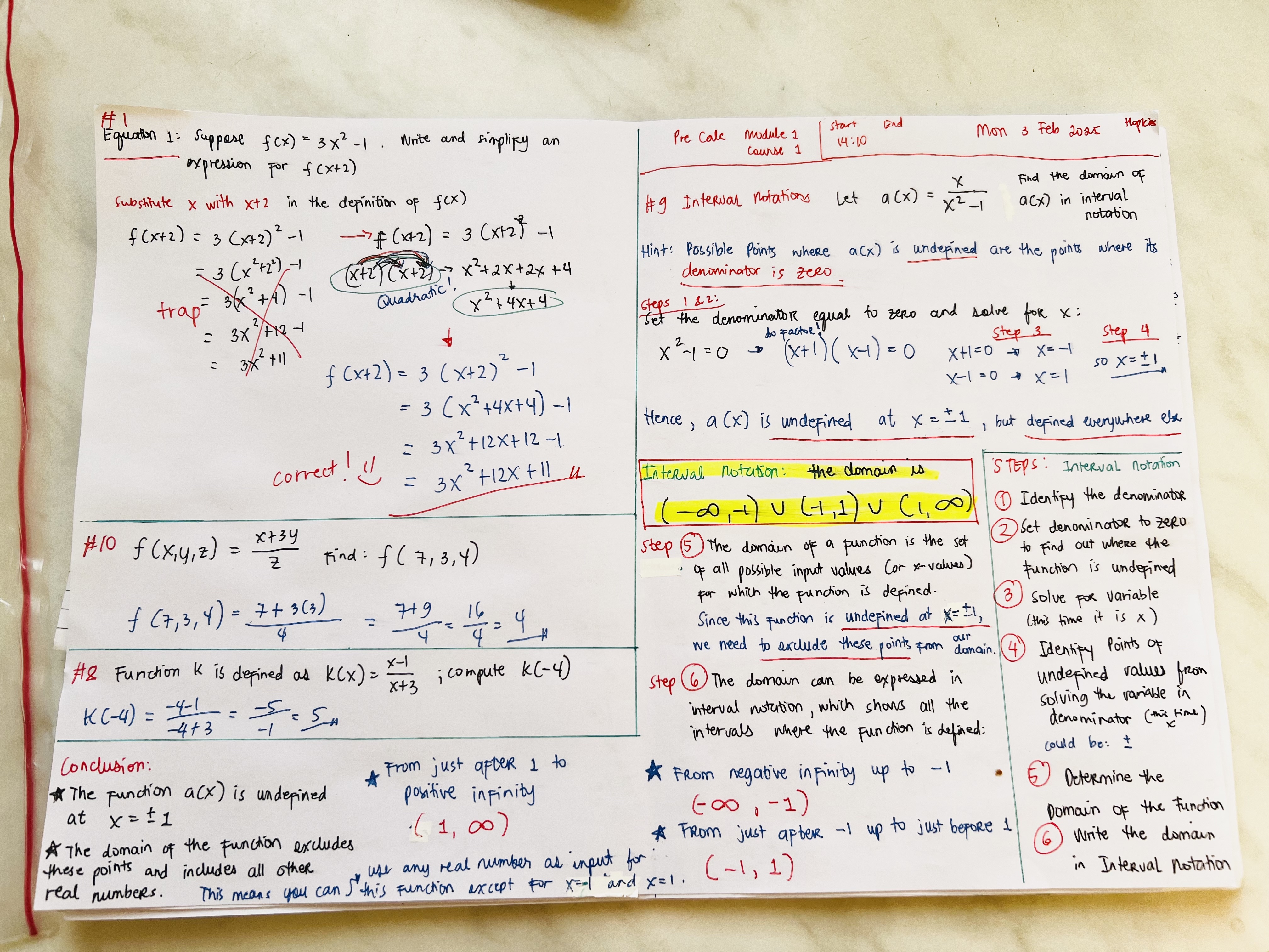 Reviewer for calculus